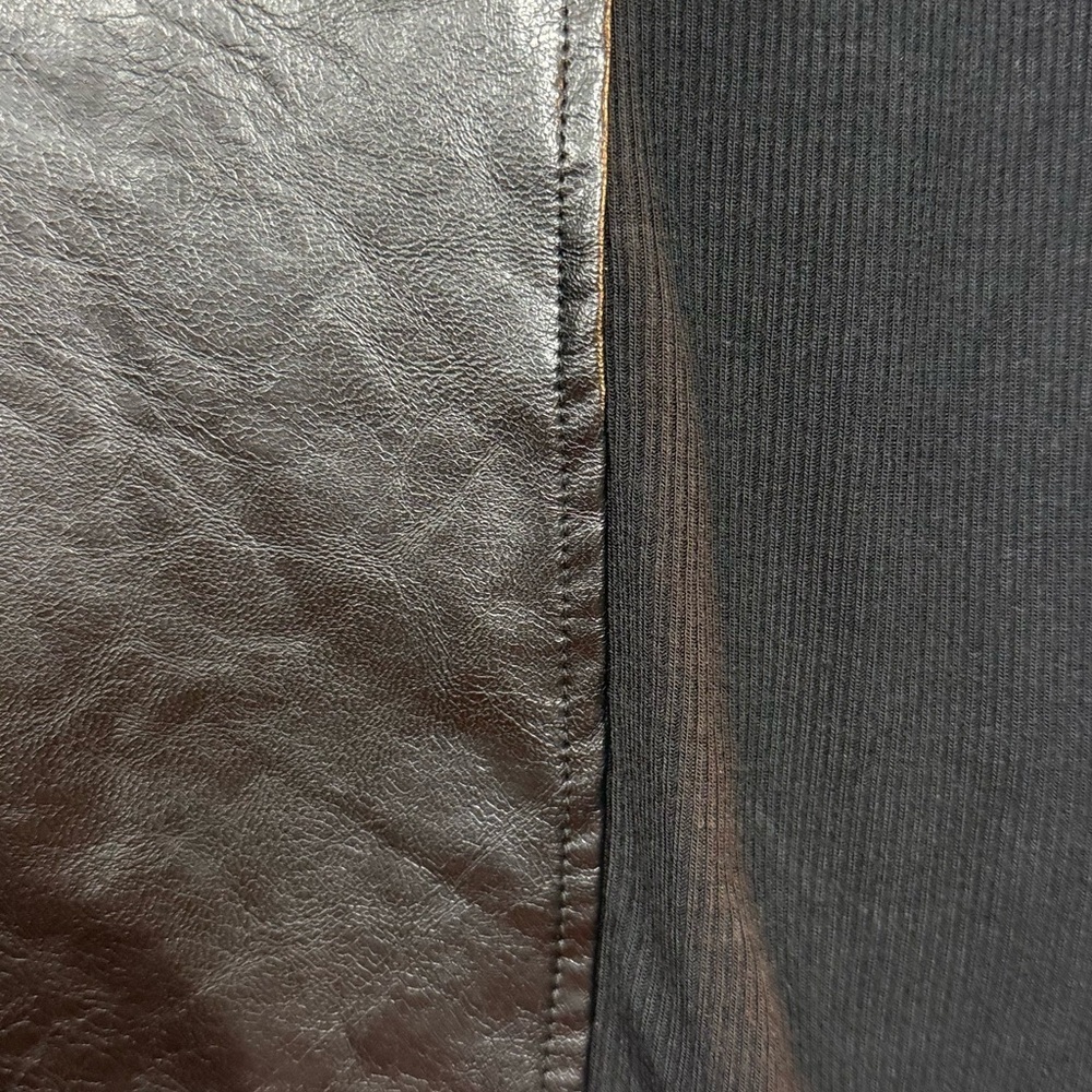 Lola & Sophie Black Faux Leather Accent Tank Top - Picture 4 of 11